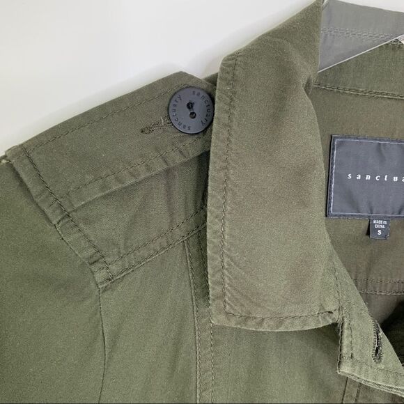 Sanctuary Military Green Jacket  Sz Smalll - Picture 4 of 12